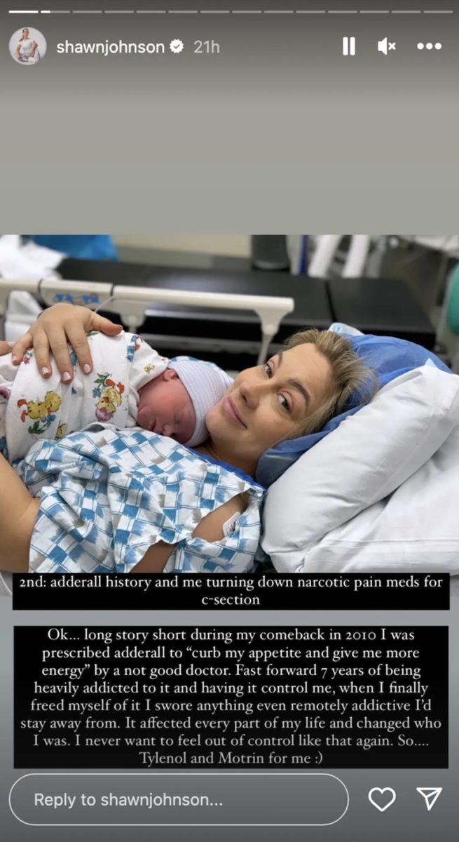 Olympic Legend Shawn Johnson Talks Addiction and How It Affected Her C-Section | Olympic legend Shawn Johnson is opening up about her addictions after welcoming her third child into the world.